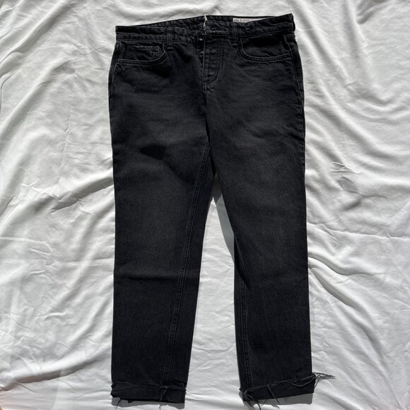 Rag & Bone Dre Slim Boyfriend Jeans, Black - Size 29 - Picture 10 of 16
